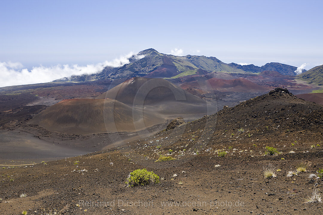 Crater of Haleakala Volcano