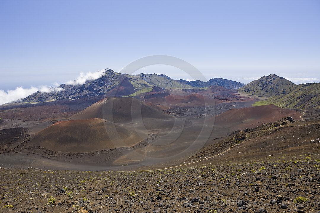 Crater of Haleakala Volcano