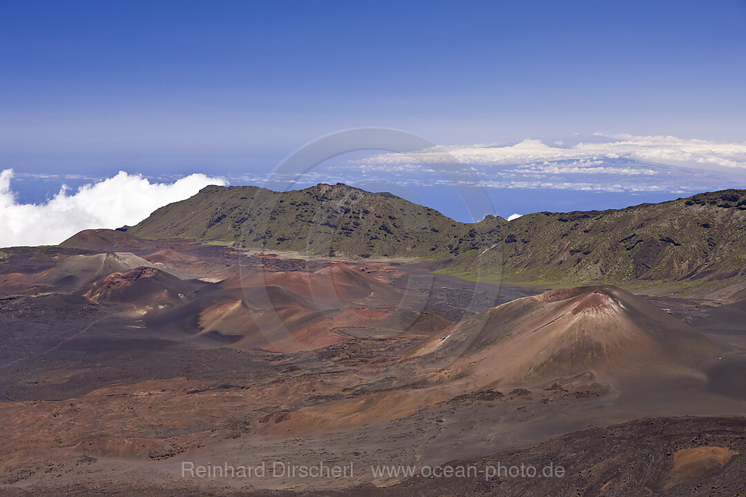 Krater des Haleakala Vulkan