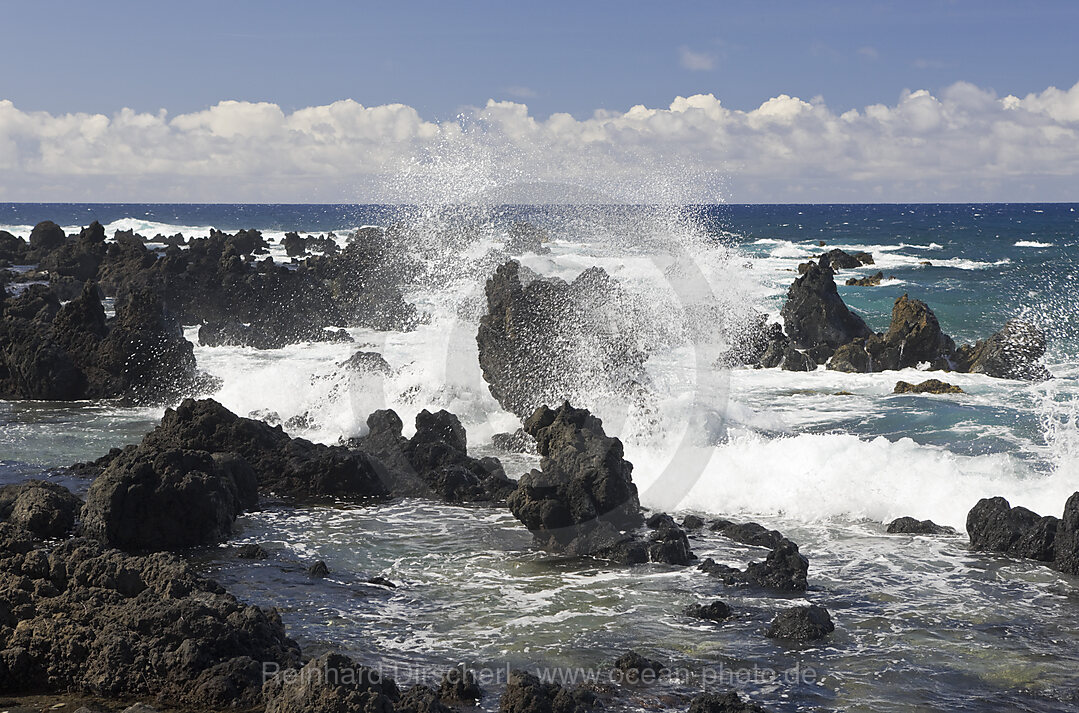 Keanae Point an der Strasse nach Hana, Maui, Hawaii, USA