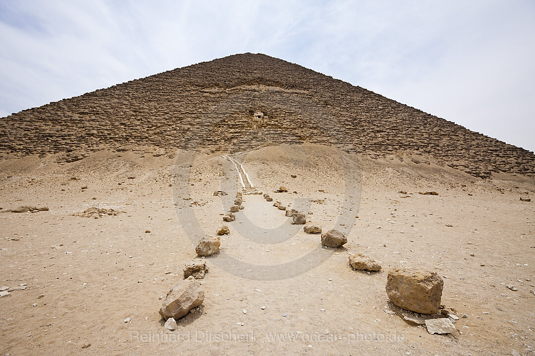 Eingang Rote Pyramide des Pharao Snofru