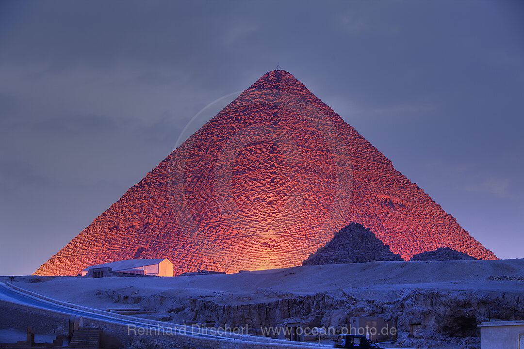 Licht und Ton Show an den Pyramiden von Gizeh