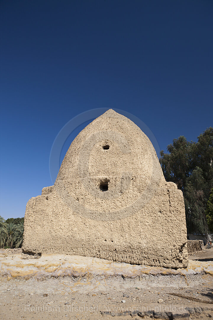 Lehmziegel-Bauten in Oase Bahariya