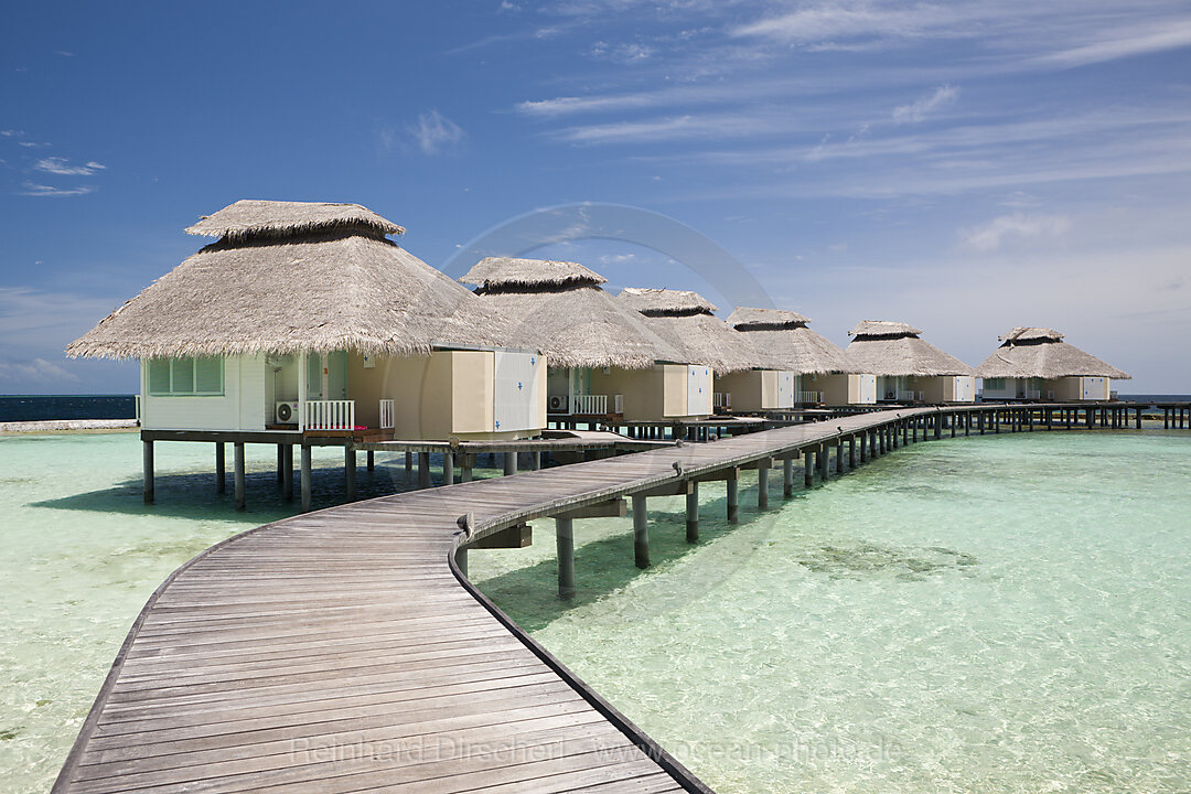 Wasserbungalow der Malediveninsel Ellaidhoo