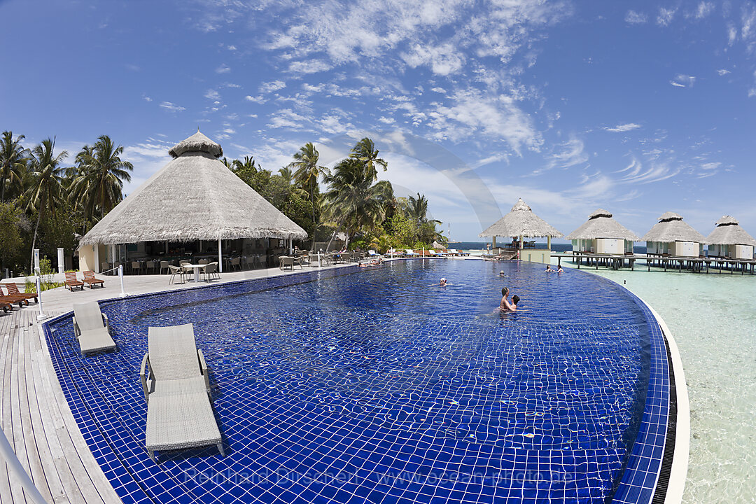 Pool der Malediveninsel Ellaidhoo