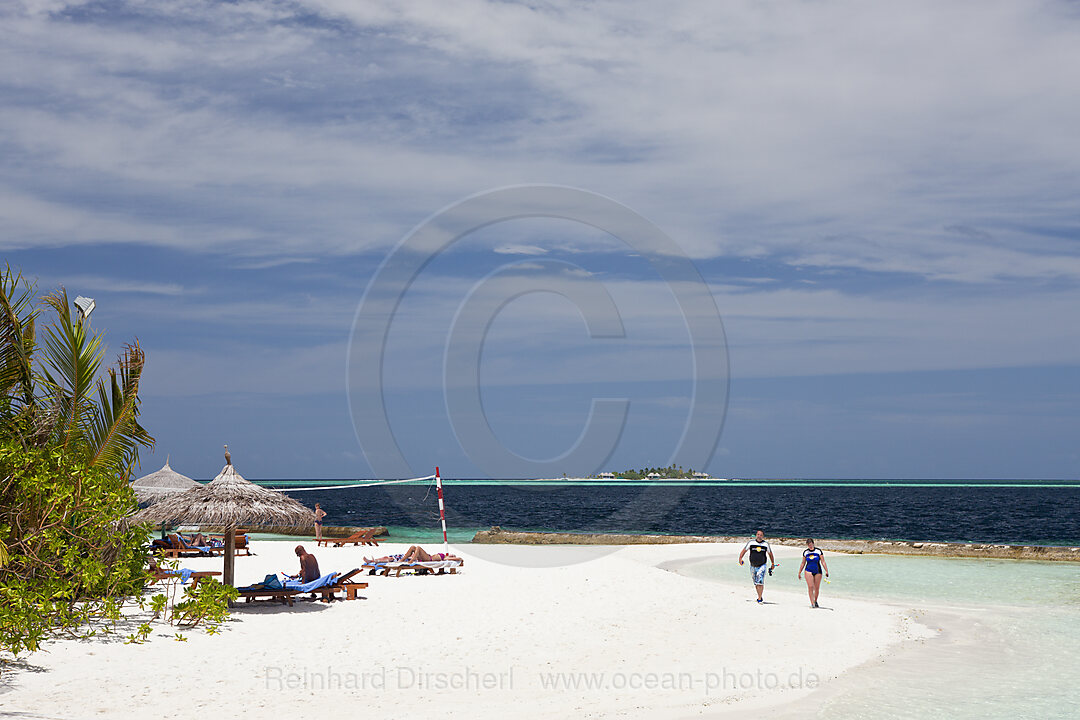 Strand der Malediveninsel Ellaidhoo