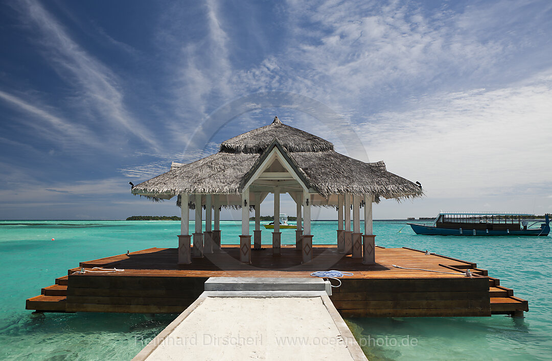 Jetty of Maldive Island Kandooma