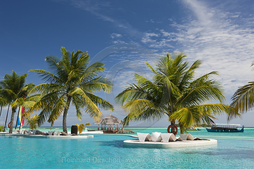 Pool der Malediveninsel Kandooma
