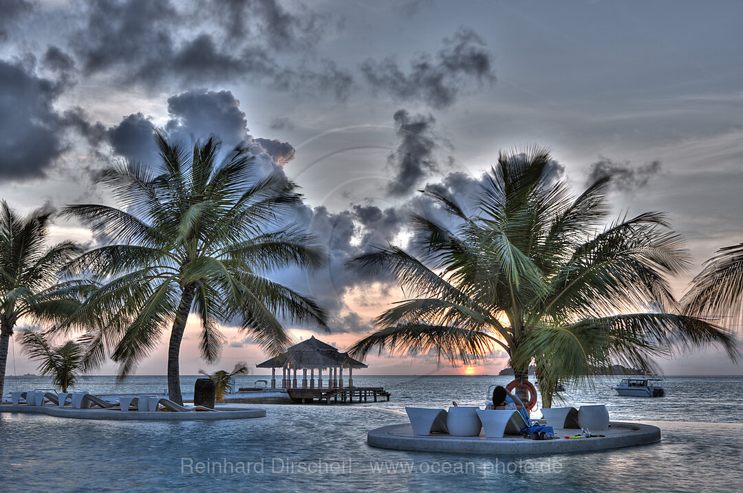 Pool of Maldive Island Kandooma