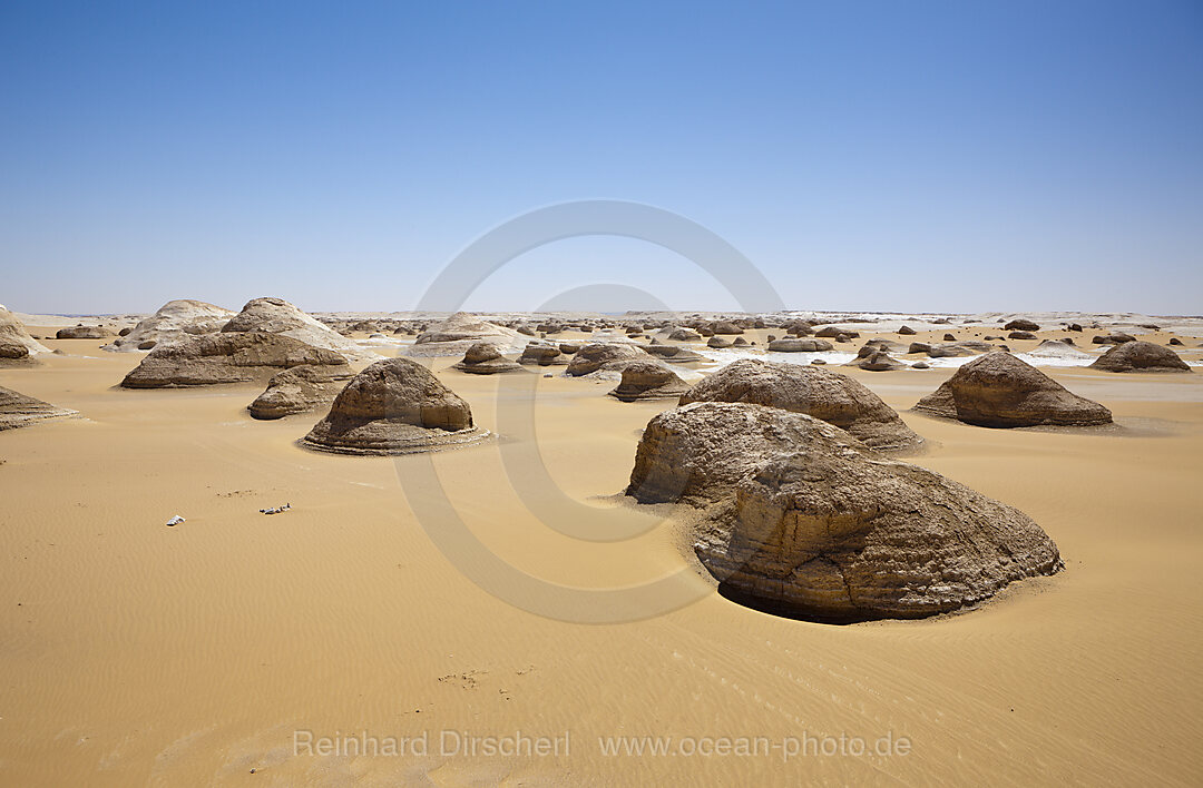 Cone Formations of Limestone in White Desert National Park