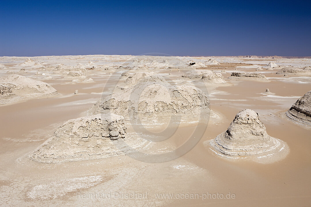 Cone Formations of Limestone in White Desert National Park