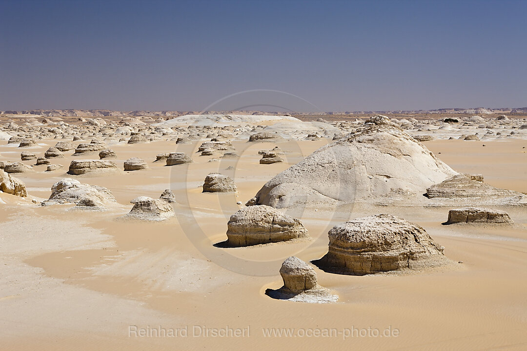 Cone Formations of Limestone in White Desert National Park