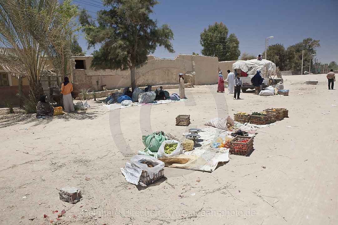 Strassenszene in Dakhla Oase, Libysche Wueste, Aegypten