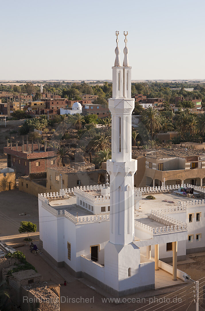 Blick auf Altstadt Al Qasr in Dakhla Oase