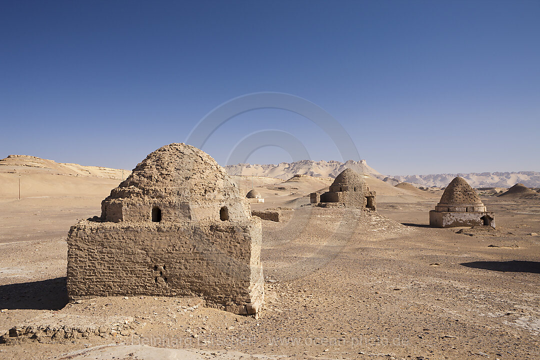 Grab-Bauten in Al Qasr in Dakhla Oase