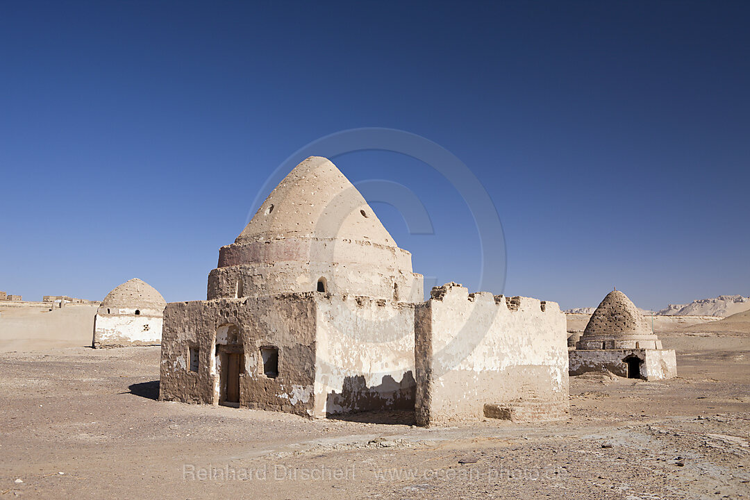 Grab-Bauten in Al Qasr in Dakhla Oase