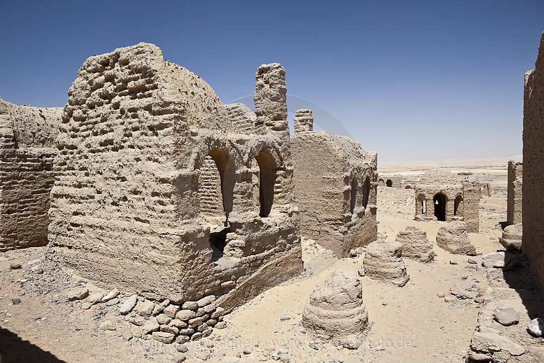 Necropolis of al-Bagawat Cemetery in Charga Oasis