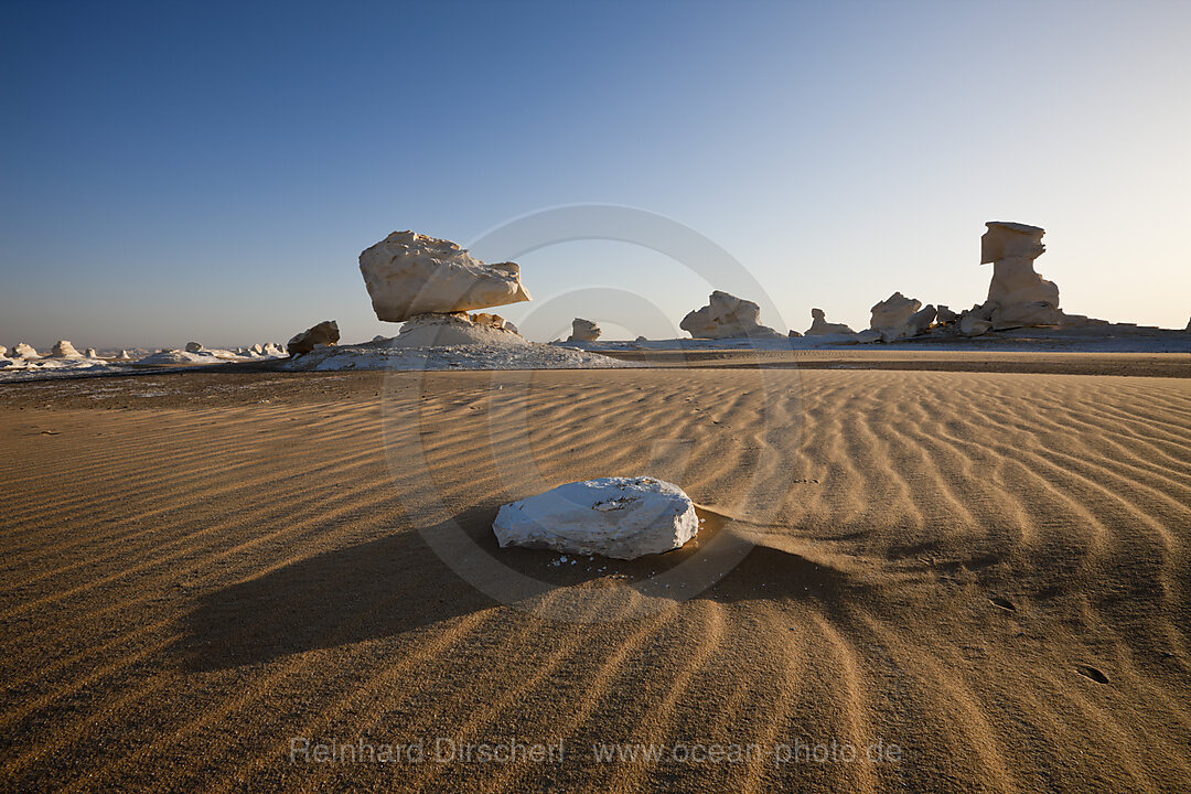 Formationen in Nationalpark Weisse Wueste, Libysche Wueste, Aegypten