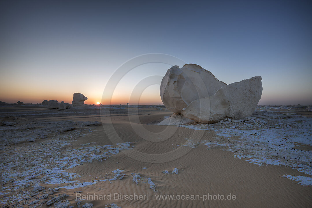 Formationen in Nationalpark Weisse Wueste, Libysche Wueste, Aegypten