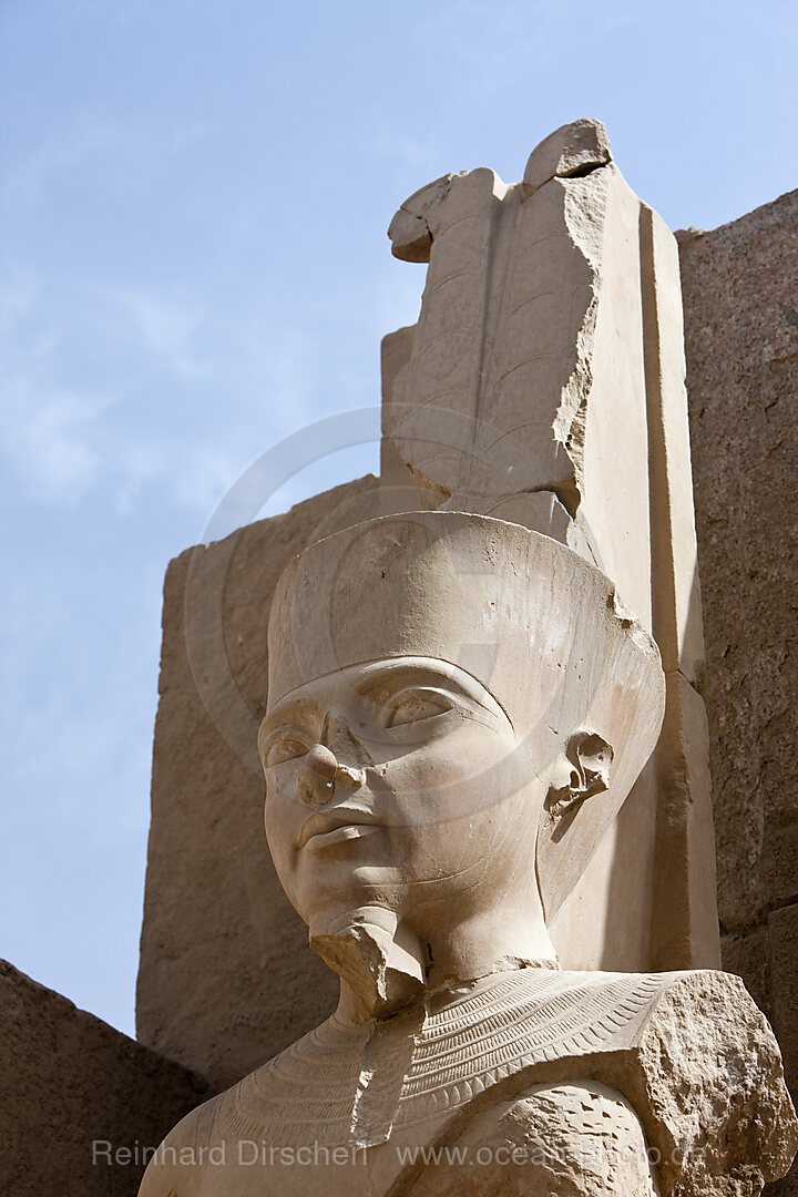 Statue in Karnak Tempel, Luxor, Aegypten