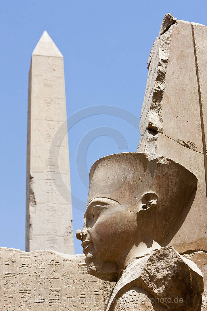 Statue at Karnak Temple