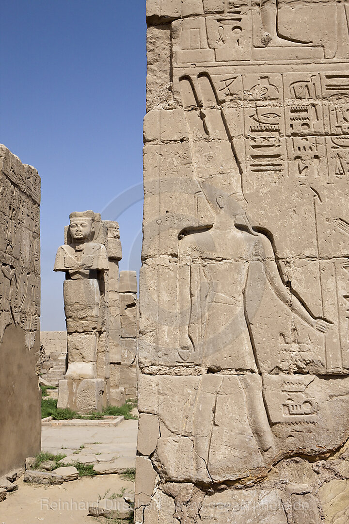 Wall Relief at Karnak Temple
