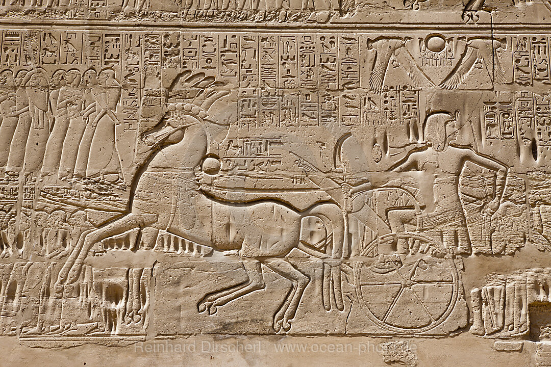 Wand Relief in Karnak Tempel