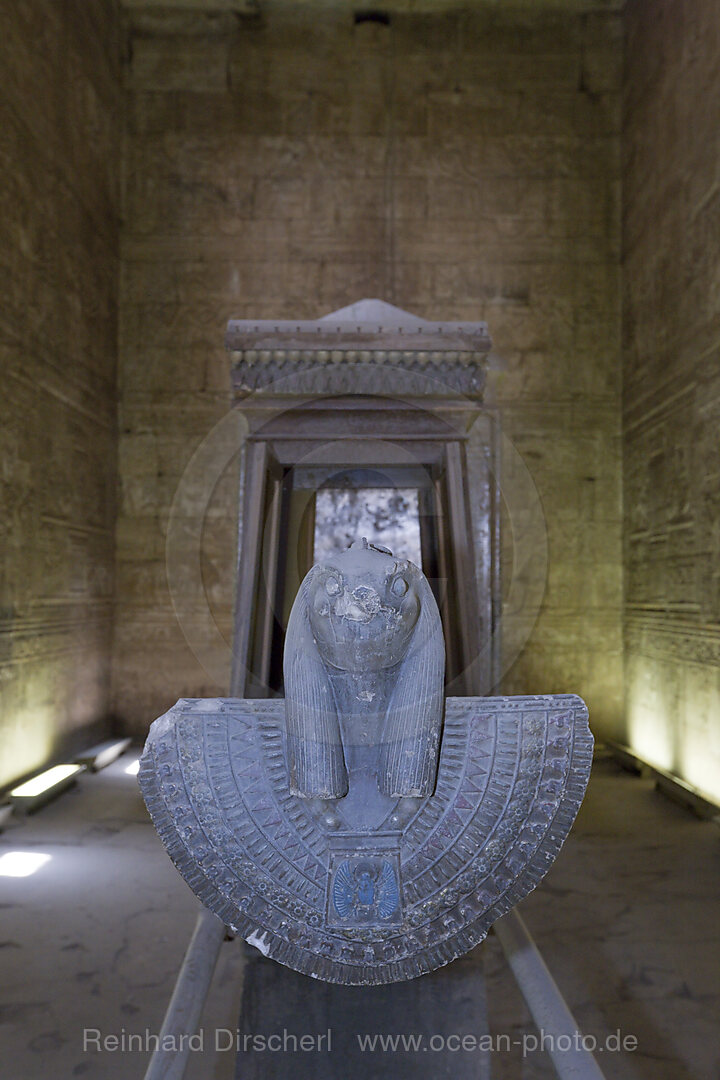 Barque at Temple of Horus in Edfu