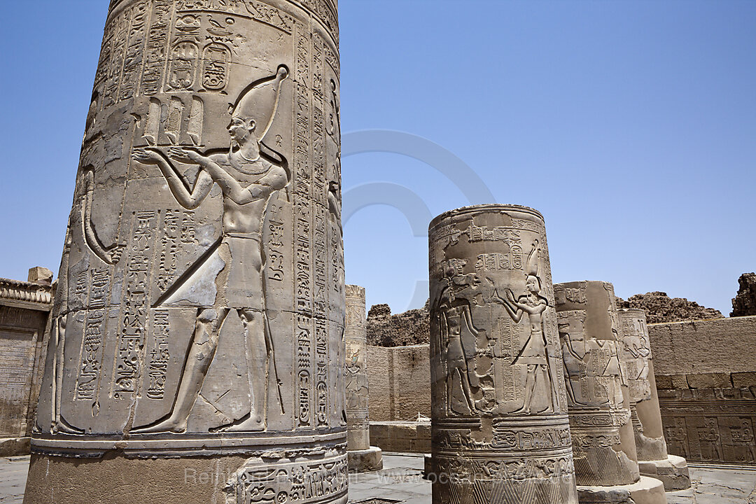 Saeule in Kom Ombo Tempel