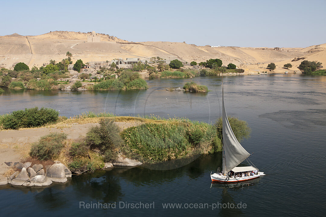 Felucca on Nile River Cataract
