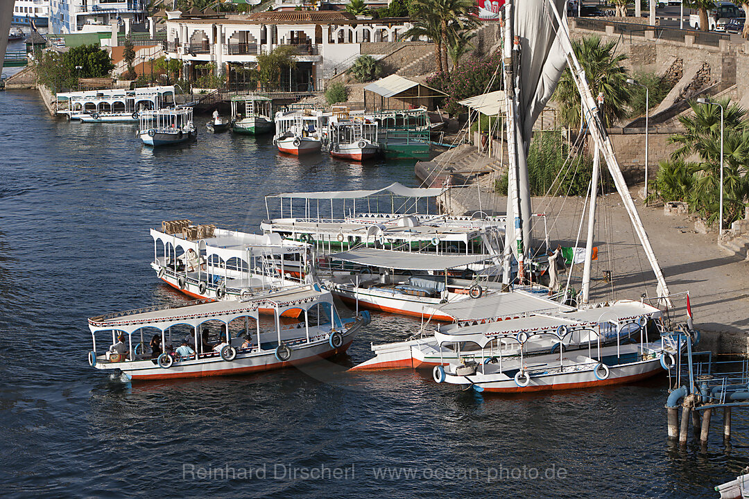 Uferpromenade von Assuan, Assuan, Aegypten