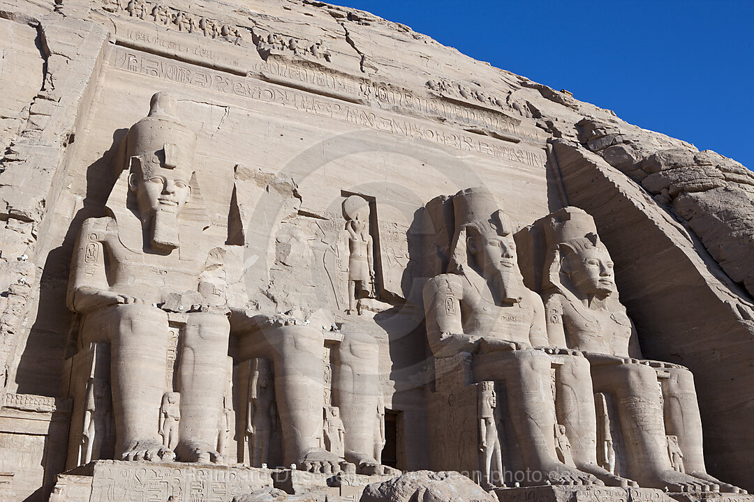 Grosser Tempel von Pharao Ramses II, Abu Simbel, Aegypten