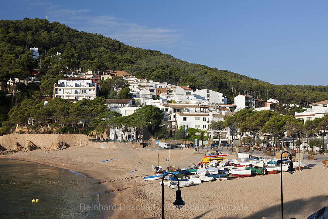 Strand von Tamariu, Costa Brava, Mittelmeer, Spanien