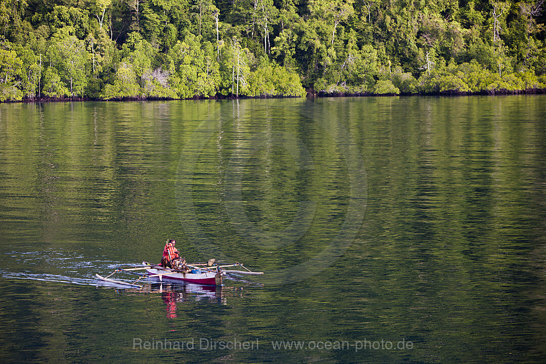 Fisherman in Outrigger