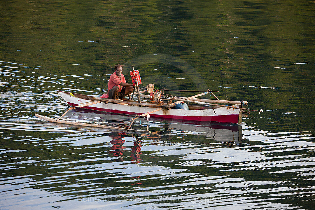 Fisherman in Outrigger