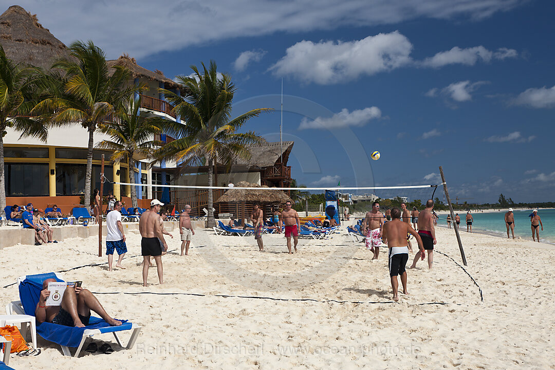 Beach Playa del Carmen, Riviera Maya, Yucatan Peninsula, Caribbean Sea, Mexico