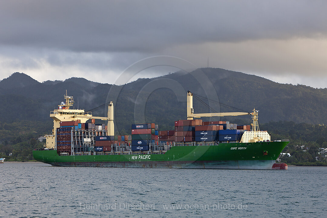 Cargo Boats laying at anchor