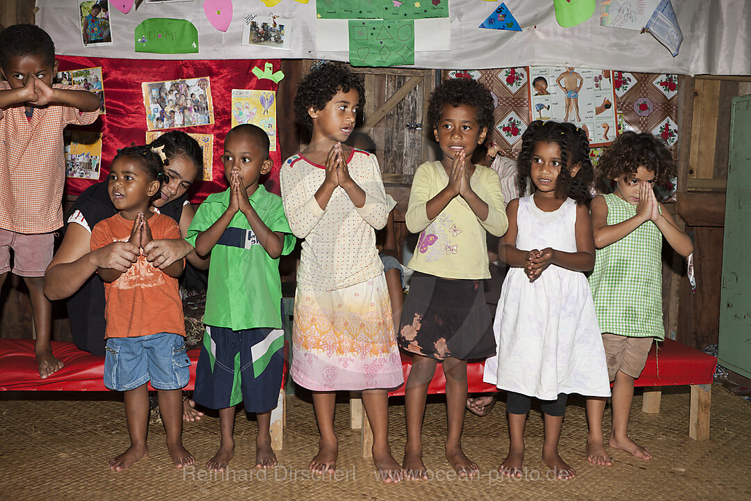 Children singing in Kindergarten