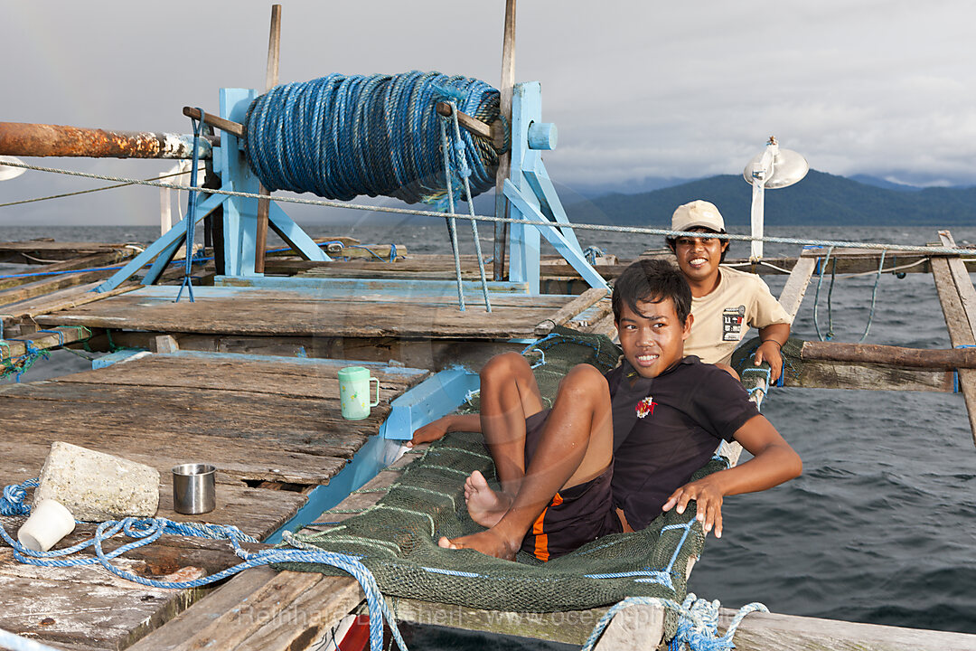 Fishermen living on Fishing Platform called Bagan