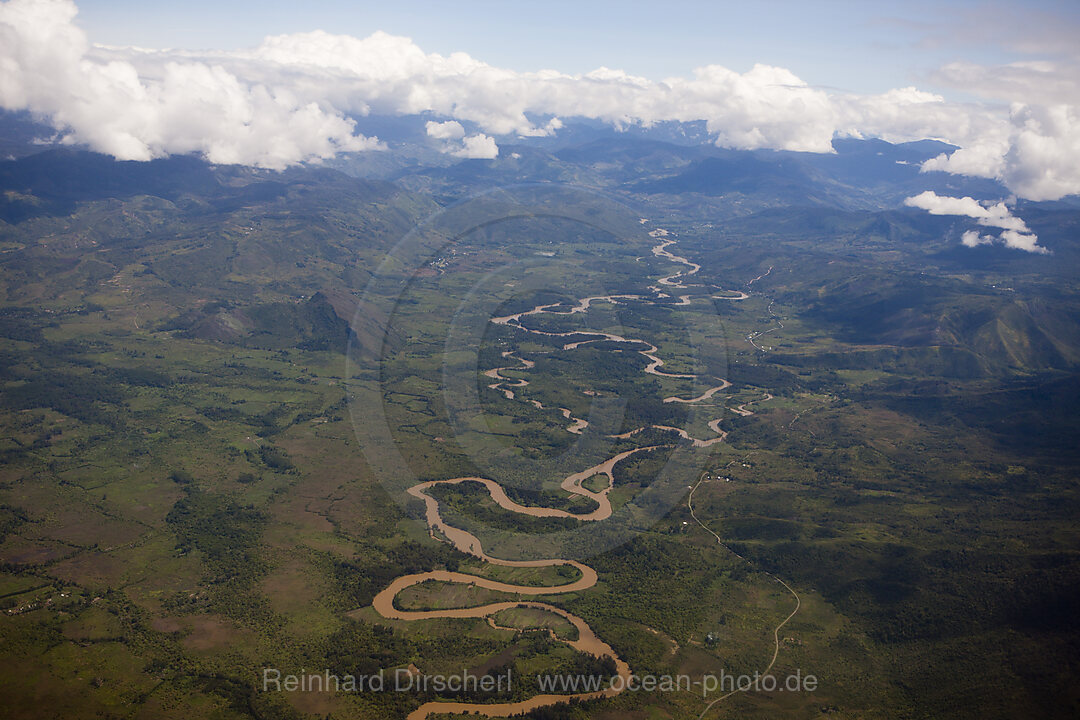 Fluss Wamena im Baliem Tal