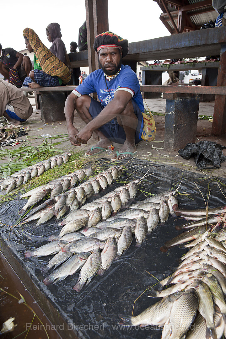 Markt von Wamena, Baliem Valley, West Papua, Indonesien