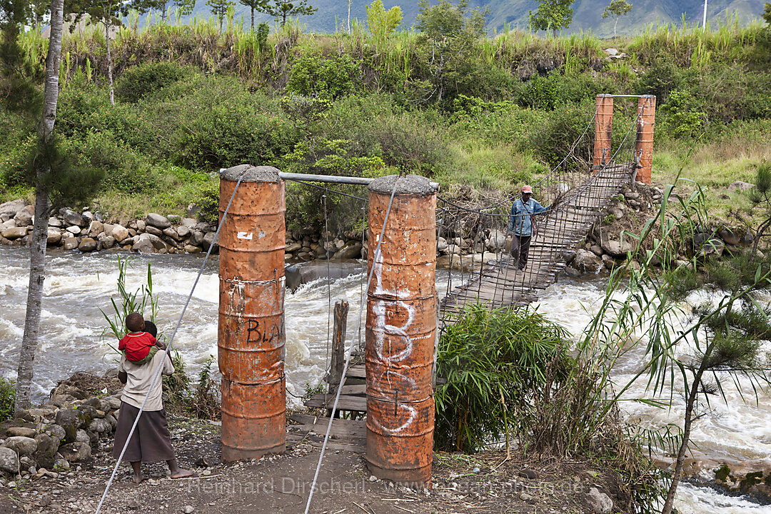 Hanging Bridge over Wamena River