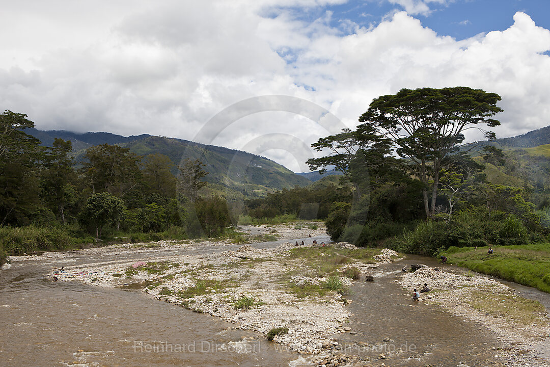 Wamena River in Baliem Valley