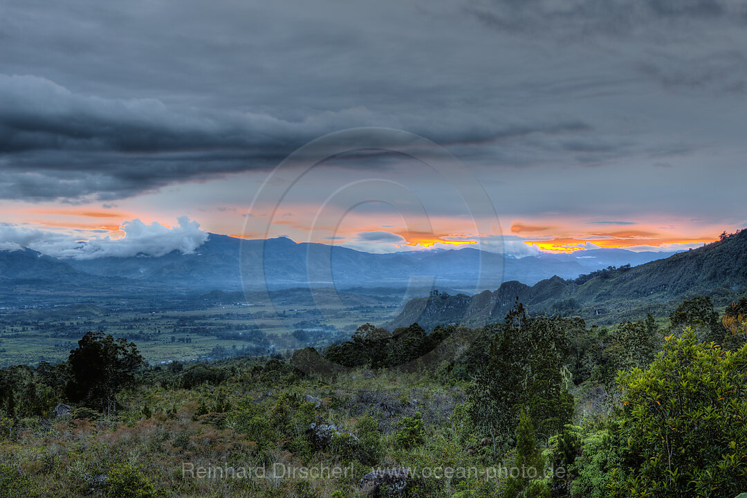 Sunset at Baliem Valley