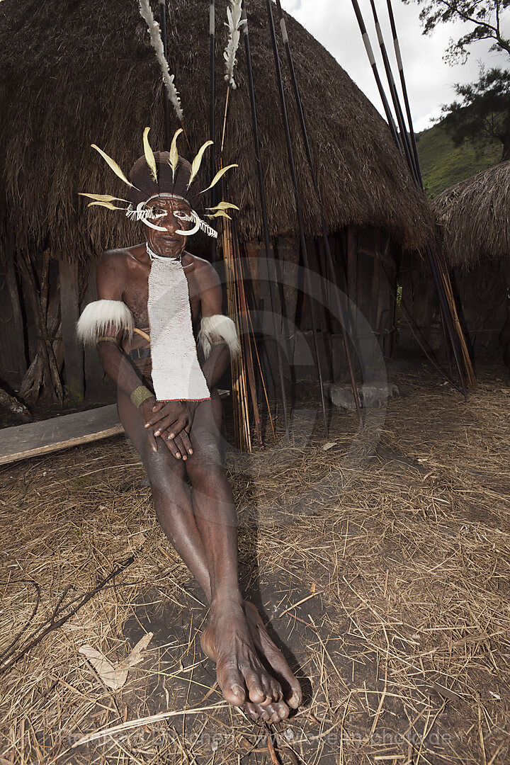 Dani Krieger, Baliem Valley, West Papua, Indonesien