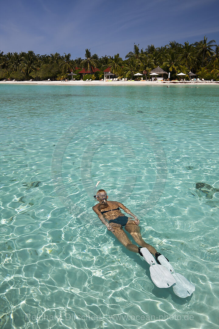 Schnorcheln vor Kurumba, Nord-Male Atoll, Indischer Ozean, Malediven