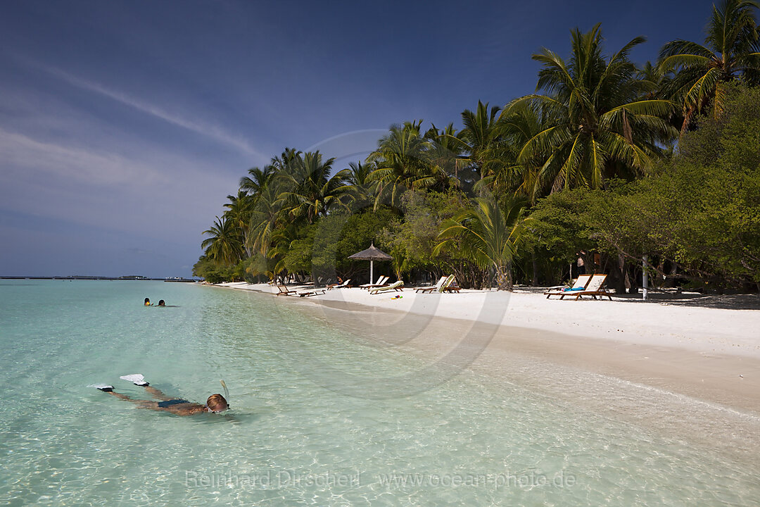 Strand von Kurumba, Nord-Male Atoll, Indischer Ozean, Malediven