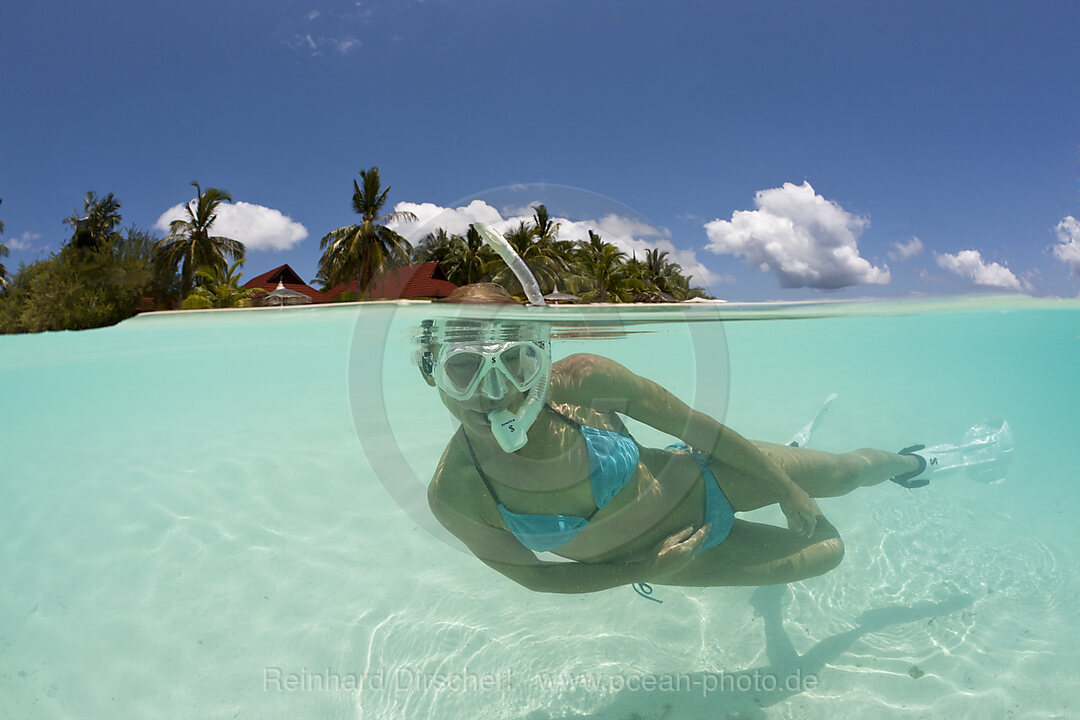 Schnorcheln vor Kurumba, Nord-Male Atoll, Indischer Ozean, Malediven