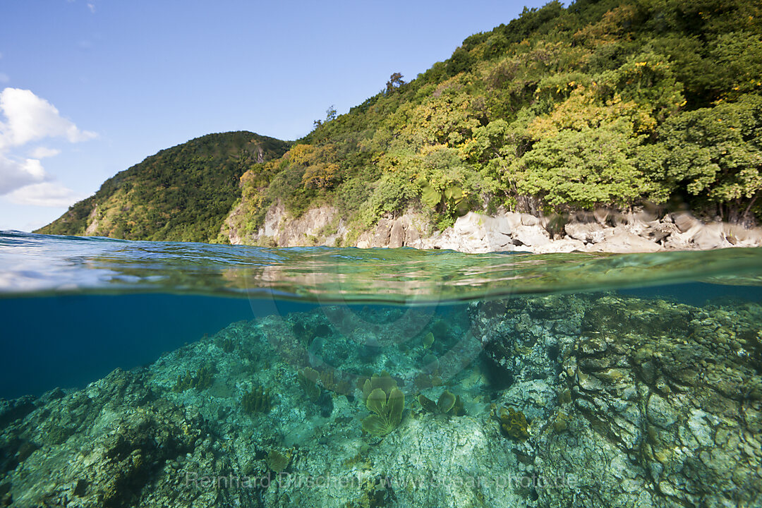 Kueste von Dominica, Karibik, Dominica