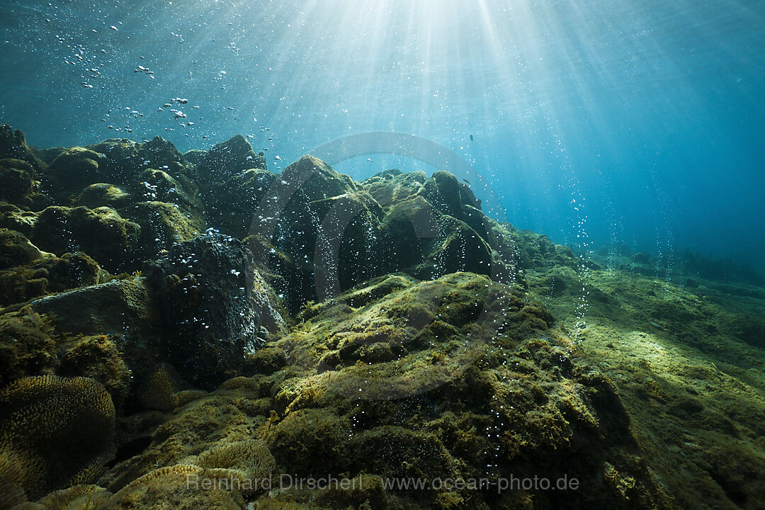 Volcanic Air Bubbles at Champagne Beach